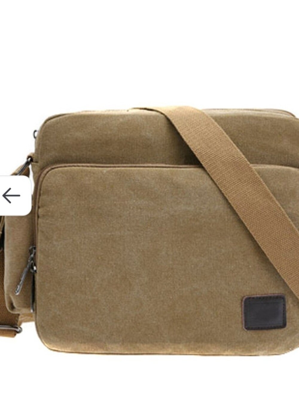 Men's Retro Canvas Shoulder Bag Messenger Bag Multi-Function Casual Shoulder Bag